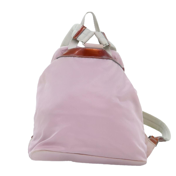PRADA Backpack Nylon Pink Silver Auth 89617 - Picture 2 of 16